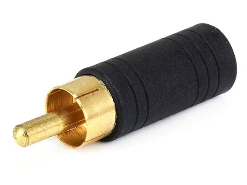 Monoprice 7241 RCA Plug to 3.5 mm. Stereo Jack Adaptor - Gold Plated