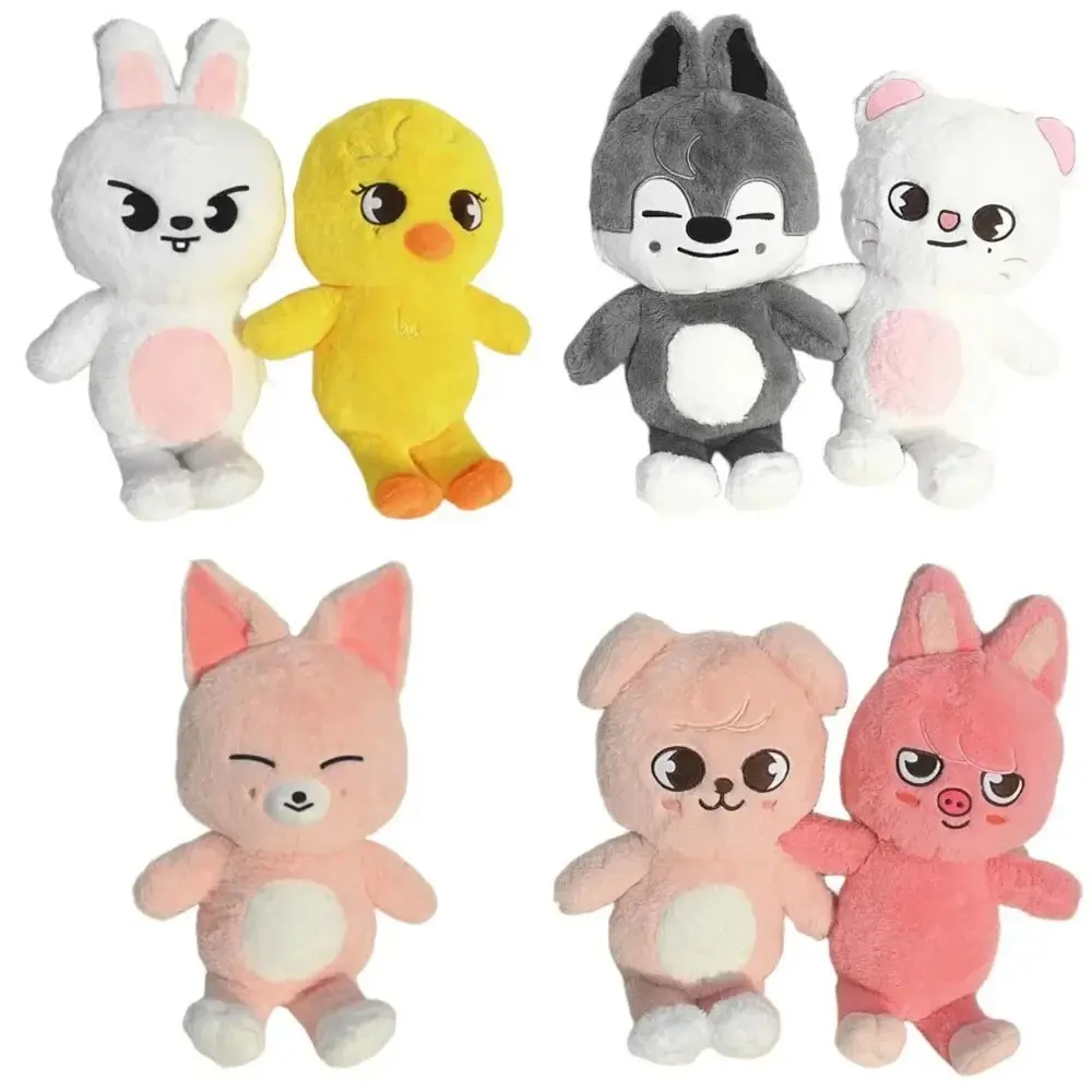 7-50cm Cute Huggable Unisex Soft Plush Animals Toy - Wolf, Bear, Fox Stuffed Dolls for Stress Relief, Classic & Novelty Toys Merch