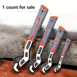 Multifunctional Self-locking Pipe Wrench, Large Opening Industrial Grade Pipe Wrench, Water Heater Pipe Fast Release Wrench For Home Decor Industrial, Plumbing Wrench, Torque Wrench, Tool, Heavy Duty, Handle, Adjustable Wrench