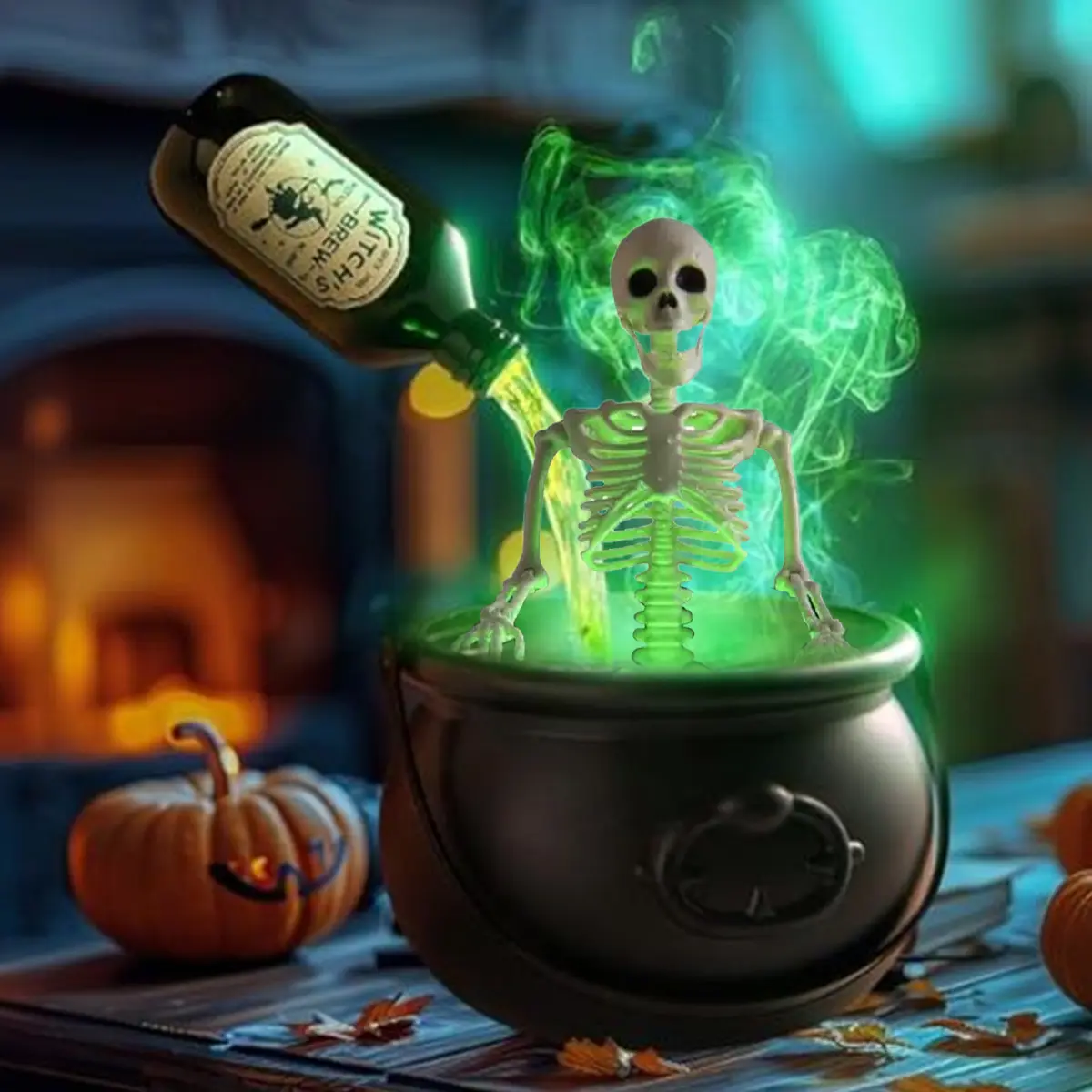 Halloween Magic Floating Potion Bottle Diffuser, Bat Bucket Hocus Pocus Party Decor, Halloween Decoration Supplies