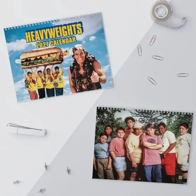 Best Line Of Heavyweights 2027 Calendar, 90s Movie Wall Calendar, Desk Calendar, Calendar And Planner, Gift For Fan Home Office Decor