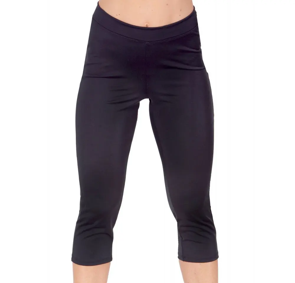 InstantFigure Activewear Compression Capri Pant AWP009 Slimming High Performance Workout Tights - Women’s Athletic Compression Leggings, Durable Nylon Spandex Blend, Made In USA