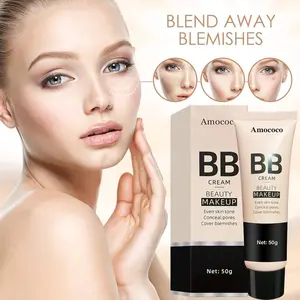 BB Cream, Full-Coverage Foundation&Concealer, Color Correcting Cream, Tinted Moisturizer BB Cream for All Skin Types - Evens Skin Tone Makeup Matte Water Proof Moisture