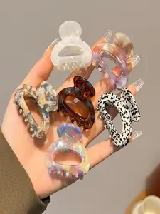 1 Piece Acetate Mini Claw Clips Minimalist Half-Updo Hair Clips Small Shark Hair Clamps Headwear Easter Mother’s Day Gift Gift