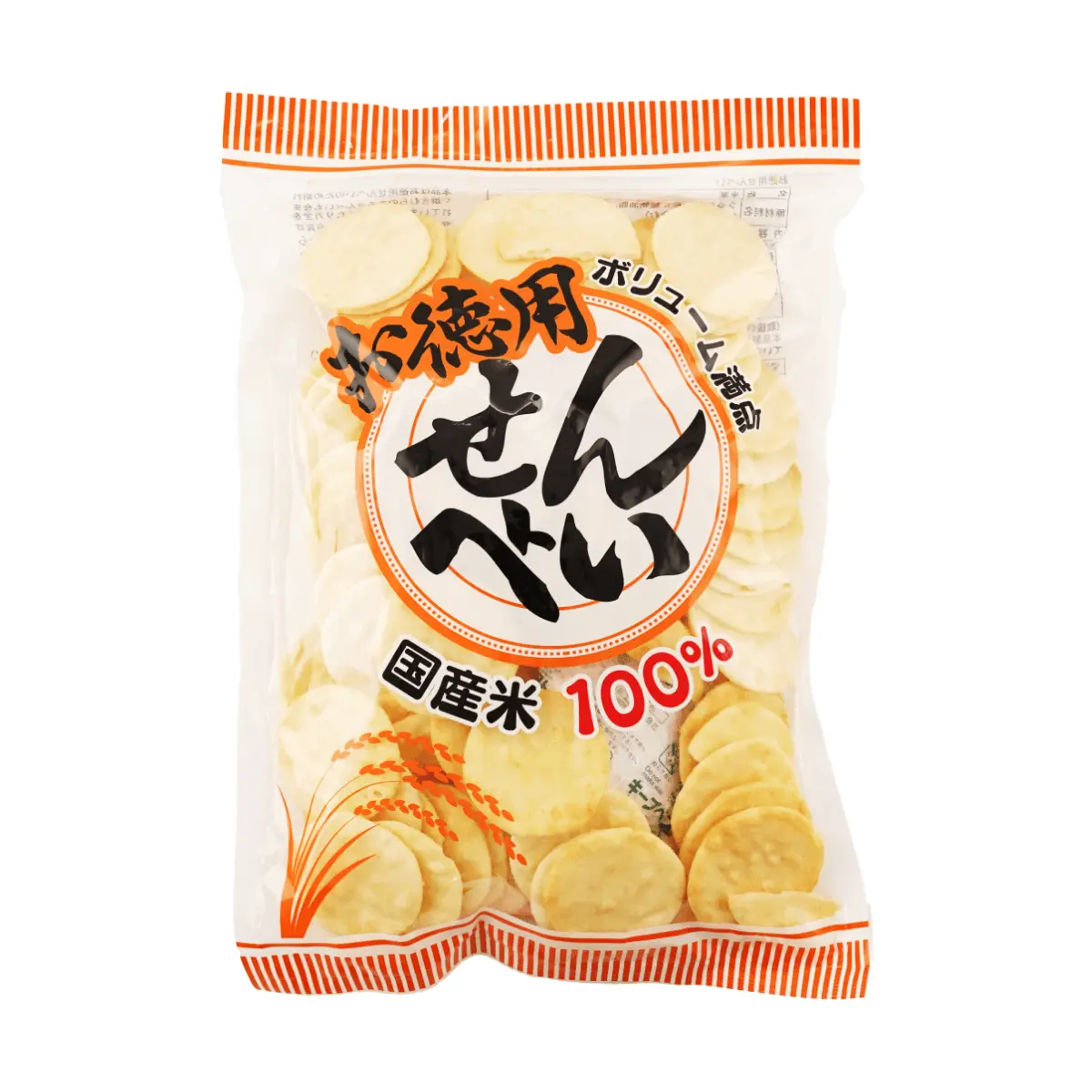 SAKATA Japanese Rice Crackers - Large Pack Salty Flavor 200g | Authentic Japanese Snack, Crispy Senbei, Savory Umami Taste