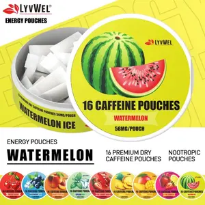 Lyv Wel Energy Pouches (3 Pack) (56mg & 72mg fuel/pouch) energy Decky + lip pillow+ pre-workout +nootropics+caffeine pouches+upper Decky+energy pouches+caffeine pouches
