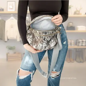 Chic & Spacious Checkered or Camo Crossbody Bag