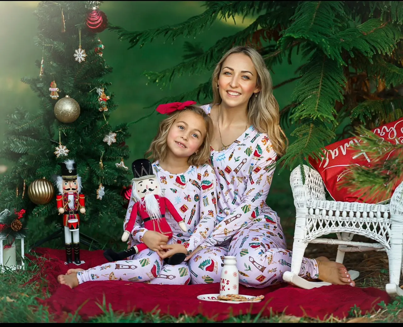 Womens Bamboo Nutcracker Adult pajamas, Family Matching Christmas Pajamas, Women's Christmas Pajamas, Adult Christmas Pajamas, Women’s PJs