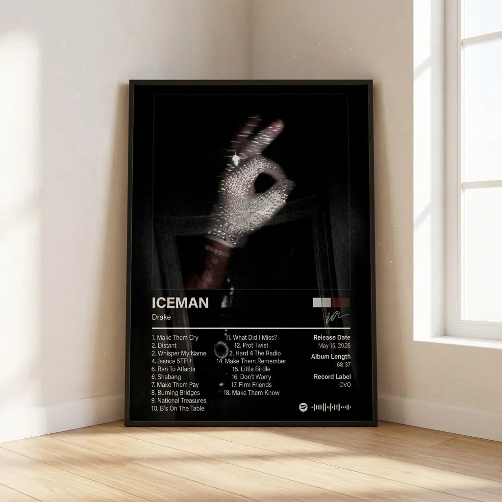 Drake Signed Autographed Take Care Album Display Home Décor - No Frame #1 (Collectible Music Poster)