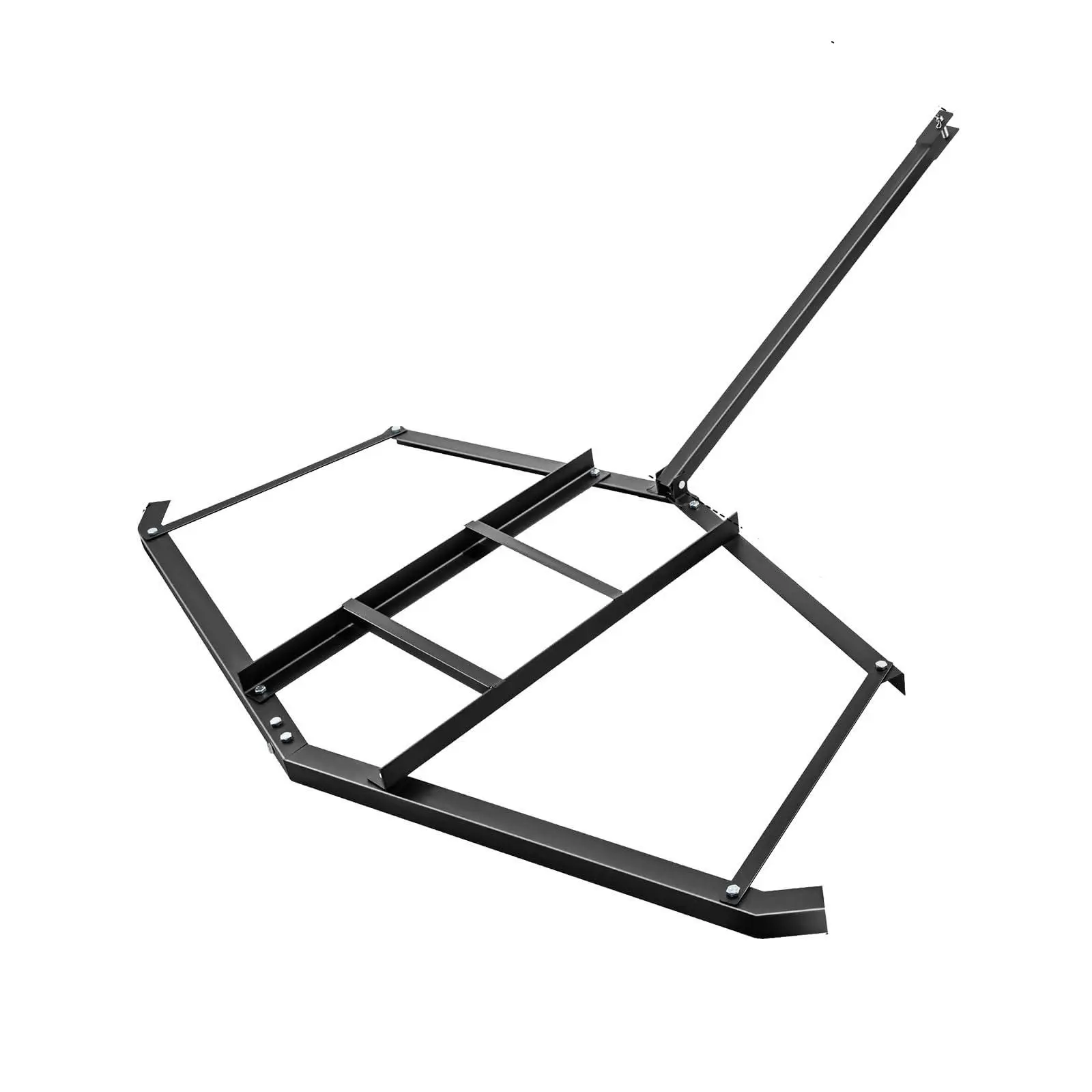 90-Inch Heavy Duty Steel Tow-Behind Driveway Drag Harrow Rake, Commercial Grade Grader with Adjustable Bars, Pin Hitch for Leveling Gravel Soil Sand Arena, Fits ATV UTV Lawn Tractor