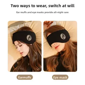 Quiet Comfort Pro Sleep Mask Adjustable Noise Cancelling with Earplugs Soft Memory Foam Travel Eye Mask  For Adults Gifts  Men Women Naps Studying Deep Sleep Two Ways To Wear