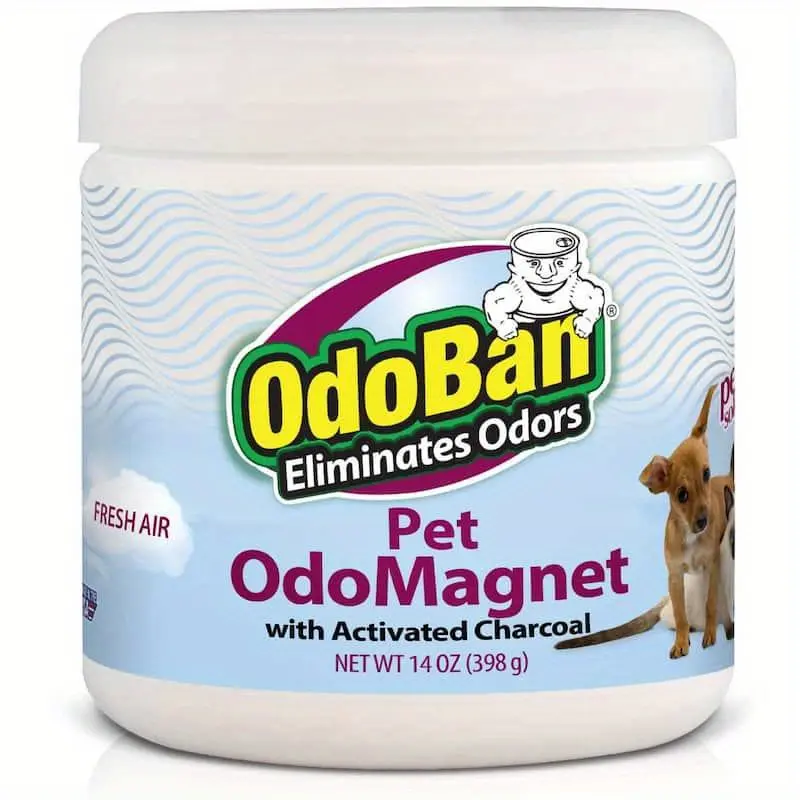 OdoMagnet - 14 oz Activated Charcoal Odor Absorber for Pet Odor Elimination in Home, Bathroom, Kitchen - Fresh Air Scent