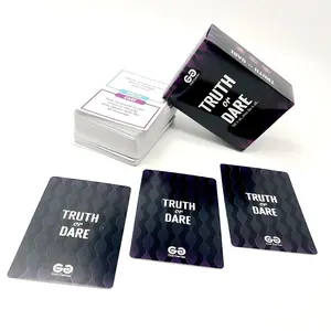 Truth Or Dare Card Game, 1 Box Casual Adult Game Party Board Game Card, Fun Conversation Game, Family Gathering Dinner Must-have Entertainment Game Cards, Party Table Game