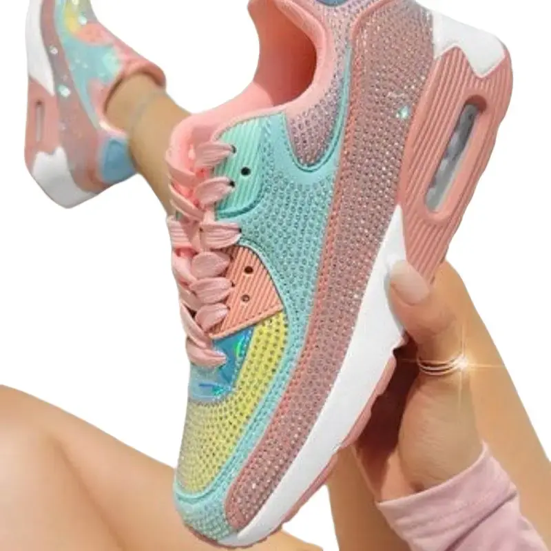 Multicolor Bedazzled Sneakers