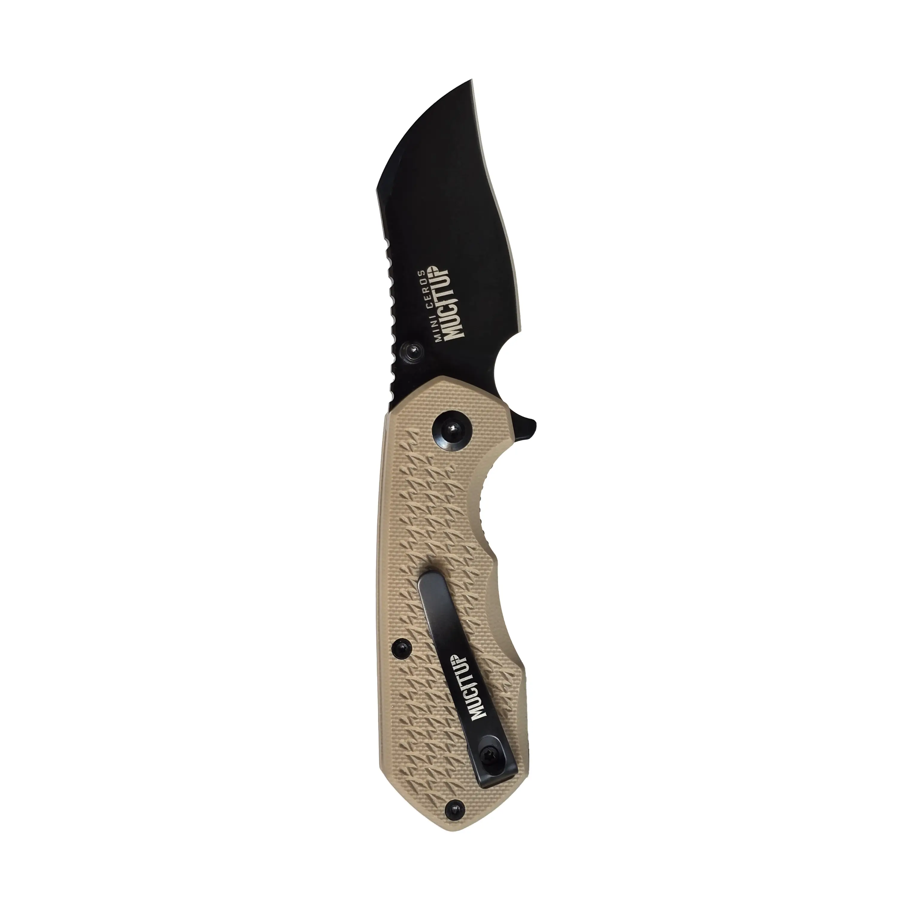 MUCITUP Mini-Ceros Folding Knife 9Cr18MoV G10 2.4oz EDC