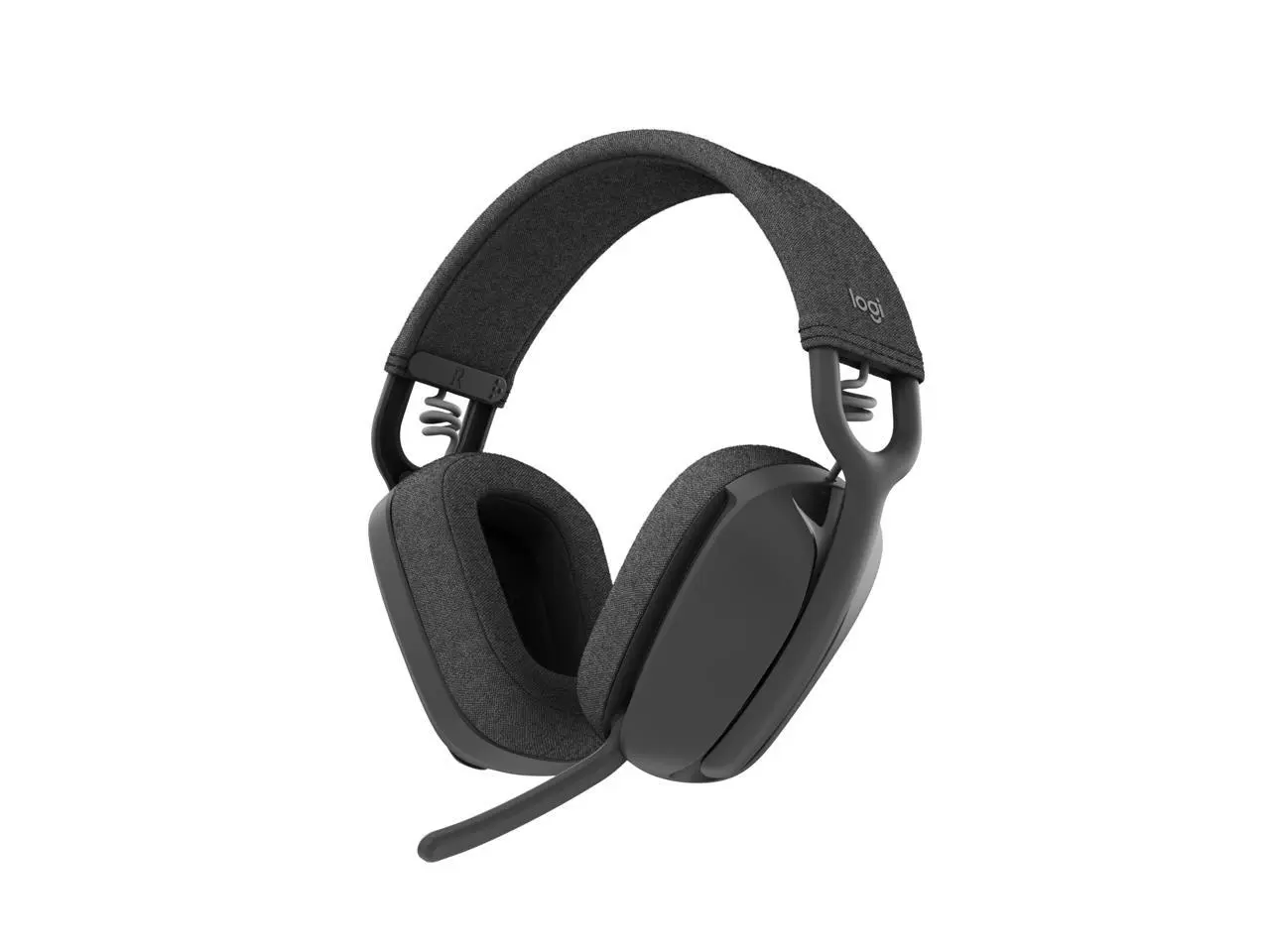 Logitech Zone Vibe 100 Lightweight Wireless Over Ear Headphones with Noise Canceling Microphone, Advanced Multipoint Bluetooth Headset, Works with Teams, Google Meet, Zoom, Mac/PC - Graphite