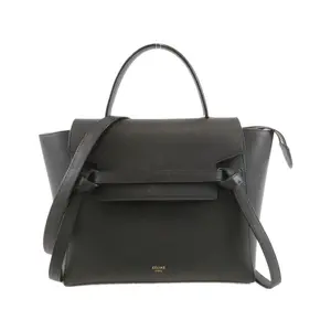 Pre-owned Celine Calfskin Shoulder Bags Micro Belt Calf Handbag