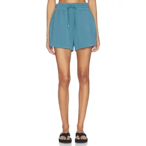 Varley Coulter High Rise Short in Mallard Blue