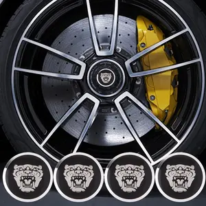 4pcs 56mm Car Tyre Wheel Center HUB Cap Badge Sticker for Jaguar Xk Xf Xj Xe Xfr Xjs Xjl Xel Xfl X-Type S-Type F-Pace Accessories Car Stickers