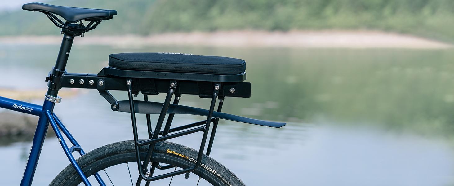 ROCKBROS Quick Release Rear Bike Cargo Rack, Adjustable for 26”-29” Mountain Bikes