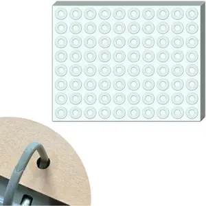3200 Pieces Clear Hole Punch Reinforcement Stickers Paper Binder Protector Labels for Hole-Punched Pages