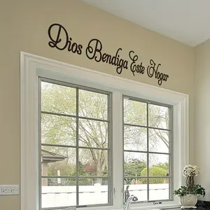 1 piece of Spanish Bible wall sticker, God bless this home scripture Christian prayer wall sticker, suitable for living room, kitchen, bedroom home decoration Decorative Decal Wall Decal