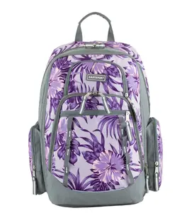 Eastsport Recycled Diamond Expandable Backpack - Hibiscus
