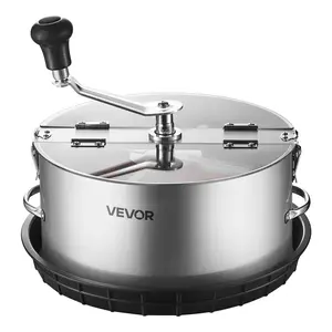 VEVOR Manual Bud Leaf Trimmer,  12 in Reaper Bowl Bud Trimmer with Stainless Steel Blades, Visual Cutting , Wet & Dry Hydroponic Cutting Machine with Tray, Twisted Spin Cut for Plant Buds Flowers