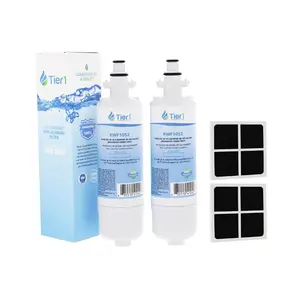 Tier1 ADQ36006101 Refrigerator Water & Air Filter Combo 2-pk | Replacement for LG LT700P, ADQ36006102, Kenmore 46-9690, 469690, ADQ36006101-S, RFC1200A, WSL-3, FML-3, LT120F, Fridge Filter