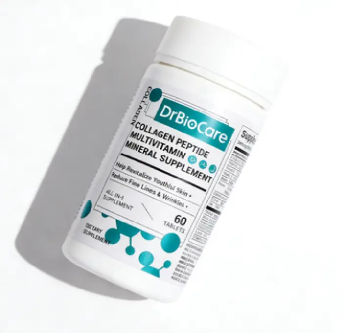 DrBioCare Edible Complete Dietary Supplement - Collagen, D3, C, Probiotics, B Vitamins, Multivitamins (Wellness, Gut Health Collagen Supplements, Probiotics for Gut Care Support)