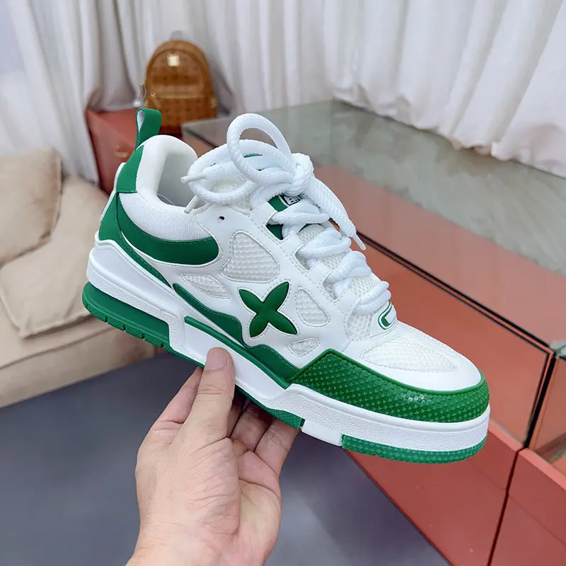 Women's Platform Sneakers, Chunky Height Increasing Trainers in Polyester and TPU, Comfortable All Seasons Walking Shoes with EVA Sole