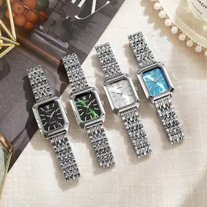 Viral 4-In-1 Silver Watch Combo | Black/Green/White/Blue Dial Dress Watches