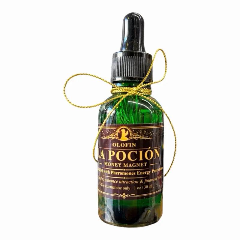 OLOFIN La Poción Money Magnet Essential Oil with Pheromones 1 oz Energy Potentiator for Prosperity and Financial Flow