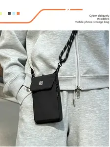 New Style Phone Bag, Single Shoulder Small Crossbody Bag, Outdoor Travel Casual Fashion, Vertical Storage Pouch, Unisex, Phone Sling Bag