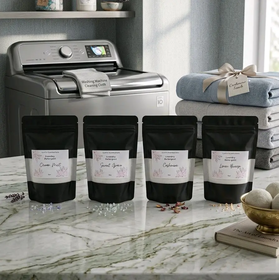 Sample Pack Laundry Detergent Powder - Versatile Cleaning Solution  Effective for Laundry. Try 4 different scents and see which one is your favorite.