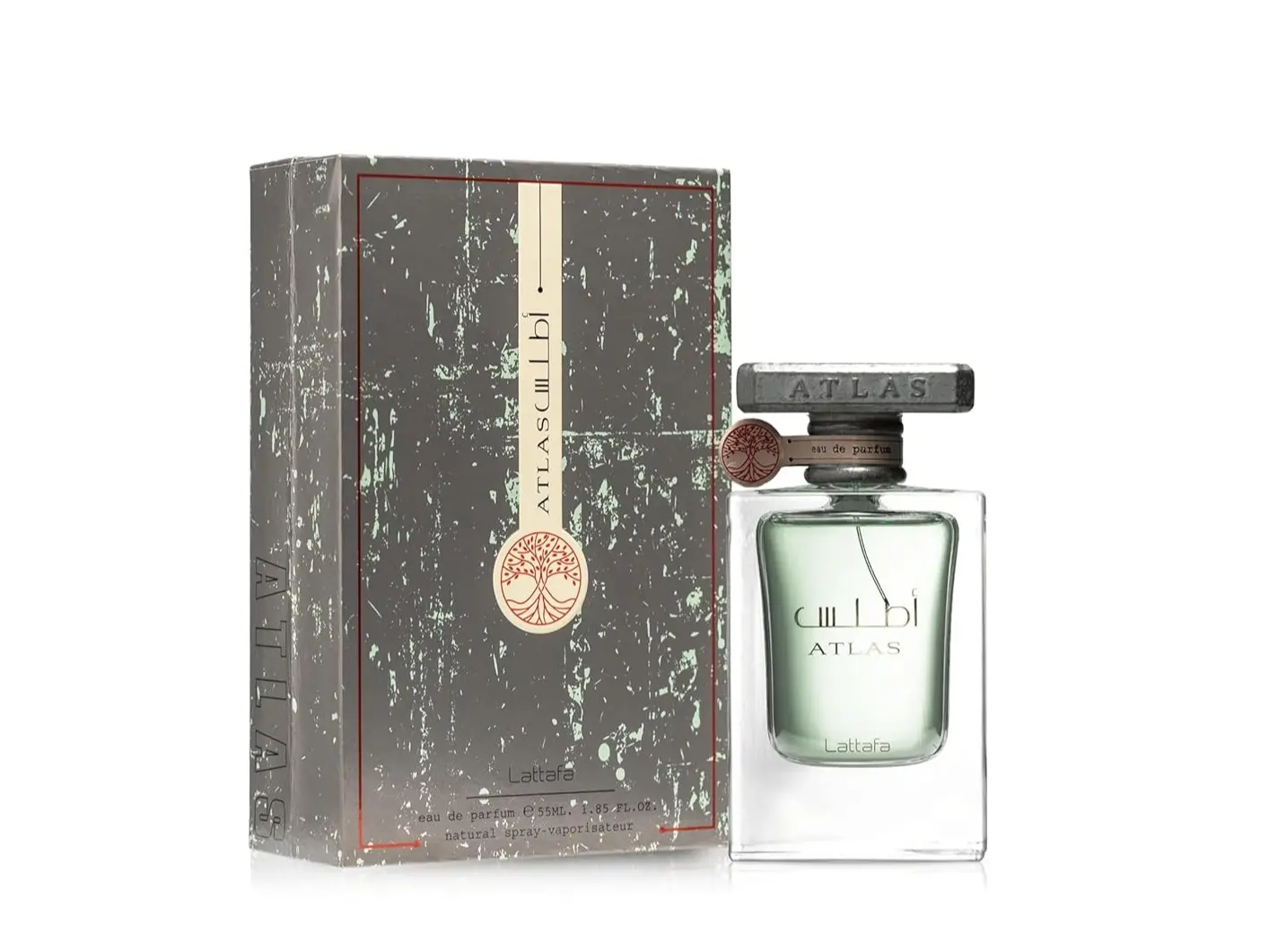 Lattafa Atlas Eau de Parfum Spray for Unisex, 1.85 Ounce