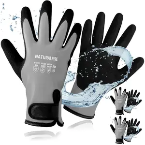 100% Waterproof Gloves for Men & Women,Winter Work Gloves with Grip for Cold Weather
