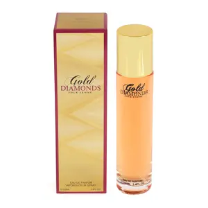 Gold Diamond Spray Perfume Eau de Parfum 100ml/3.4fl.oz. - Women's Floral & Woody Scent for Special Occasions & Everyday Use