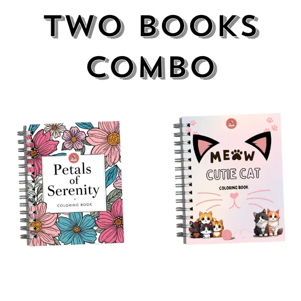 2 Adult Coloring Book Bundle-Choose two books to complete your bundle