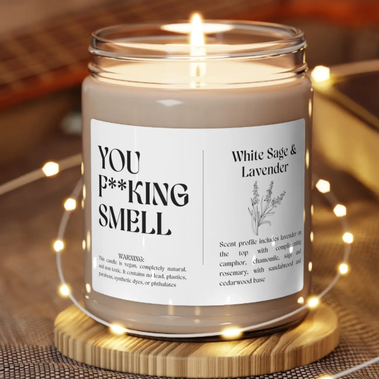 You F*cking Smell Candle - Funny Candle - Silly Goose Gift