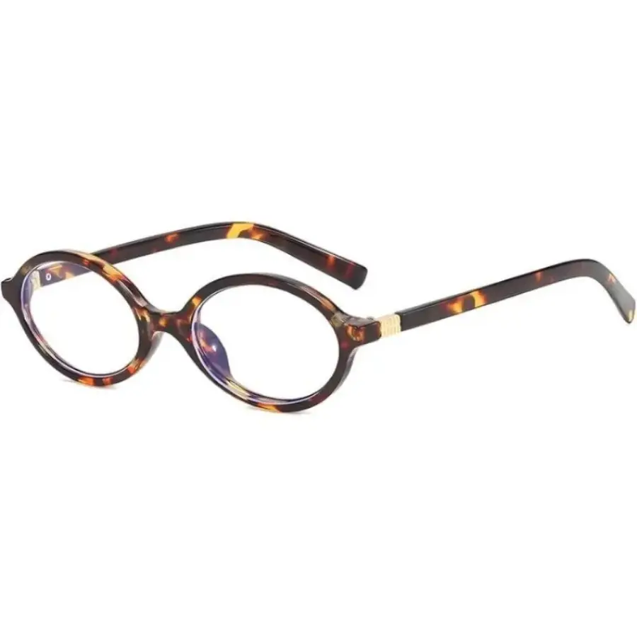 2026 New Unisex Vintage Retro Small Oval Flat Top Blue Light Blocking Glasses Clear Lens PC Frame Comfortable Eyewear for Daily Office Screen Time TikTokShop,summerwins,father'sdaygifts,campingessentials,campinggear,camping essentials
