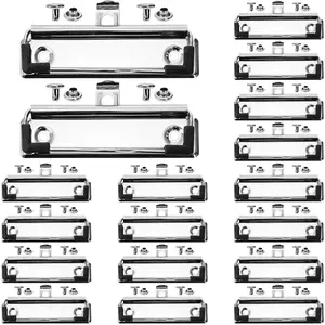 50 count Clipboard Clips 4 Inch Mountable Metal Clamps with Rubber Grip and  Hole, Includes 100 Rivets, Durable  Clipboard Hardware for Office, School, and  Use