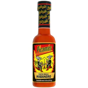 Salsa Picante Picamas Habanero | Intensidad y Sabor Centroamericano 5.45 oz