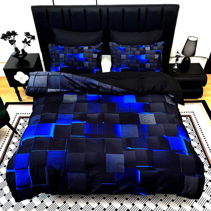 3PCS Christmas Duvet Cover Set - 1 Duvet Cover + 2 Pillowcases (Excludes Pillow Cores & Quilt Cores), Polyester Bedding with High-Definition Print, Machine Washable, King/Queen Sizes for Home/Dorm Bedrooms, Machine Wash