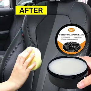 Car Leather Care Cream, Interior Cleaning and Renovation Polish, Quick Gloss Recovery, Safe for Leather Seats and Sofas, DIY Friendly, Car Seat Cleaner