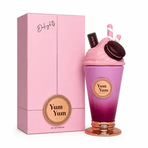 YumYum Women's Eau De Parfum Spray 3.4 oz, Long Lasting Perfume For Women, Floral Fruity Gourmand Notes,Juicy Pink Berry Scent, Bergamot Cherry Vanilla Powder,  Cute Pink Ice Cream Cup Design, Soft Elegant Luxurious Fragrance