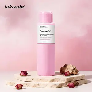 lakerain PDRN Pink Niacinamide Milky Toner, Cosmetic Glass Skin, Hydrating for Dewy Glow, Radiant, Evens Tone, Moisturizing Skincare