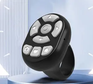 Scrolling Ring Remote Control Scroller Page Turner Bluetooth Selfie Video Recording Remote Music Control for iPhone iPad Android