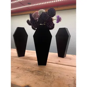 Coffin Flower Vase - 3D Printed - Gothic Home Décor