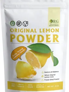 Freeze Dried Lemon Juice Powder 8 oz – Made from Whole Lemons, Bold Natural Citrus Flavor, Easy to Mix for Drinks, Baking & Cooking